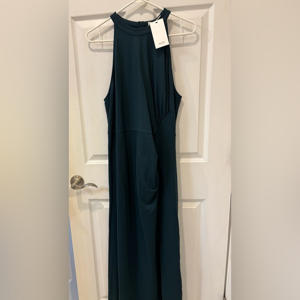 Grace Karin Dark Forest Green‎ Maxi Dress